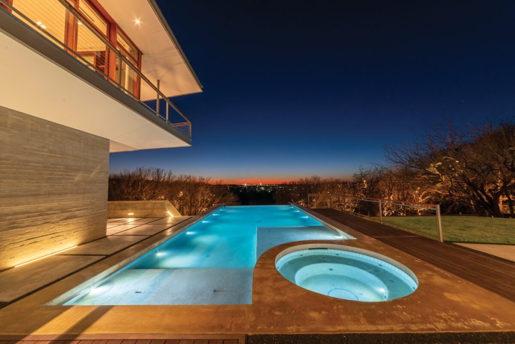 hillside negative edge pool