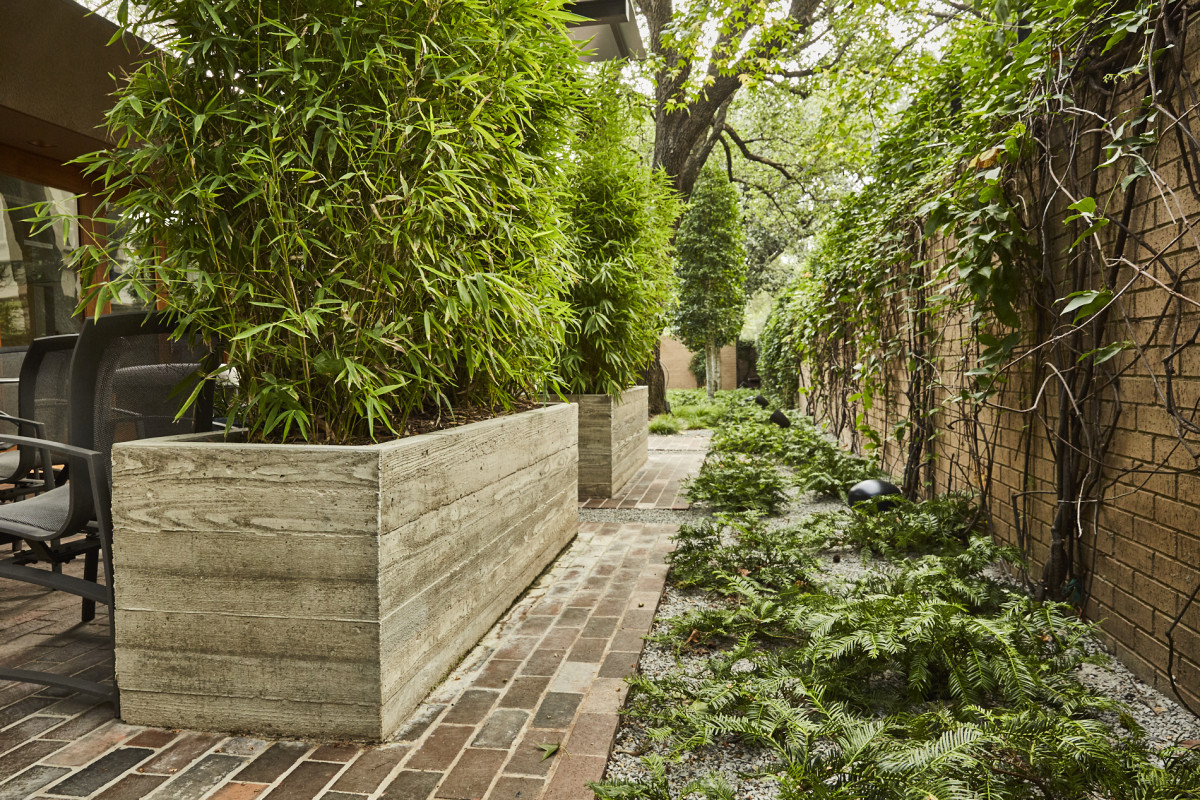 board formed architectural planters