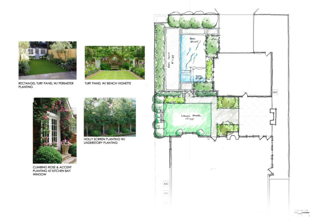 landscape concept plans - rendering and Google image inspiration